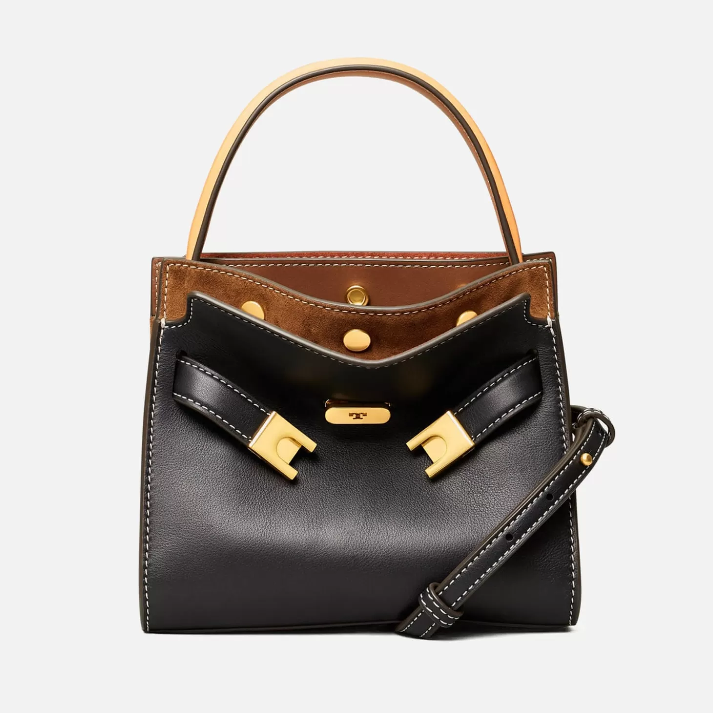 Lee Radziwill Petite Double Suede And Leather Bag*Tory Burch Clearance