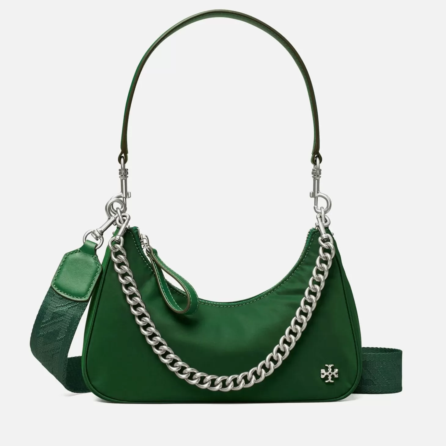 Small Mercer Leather And Nylon Shoulder Bag*Tory Burch Store