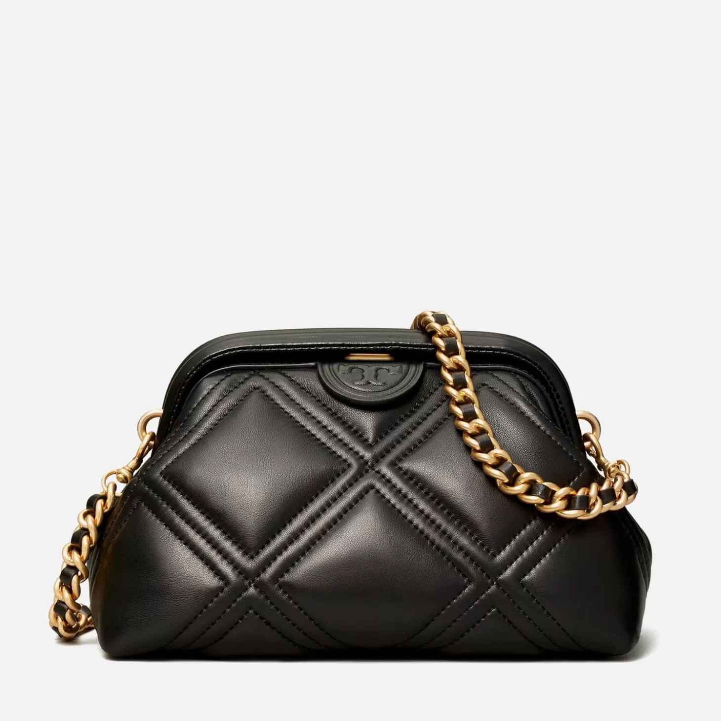 Women's Fleming Small Frame Clutch Bag - Black*Tory Burch Hot