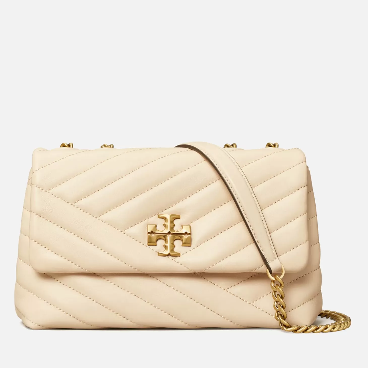 Women's Kira Chevron Small Convertible Shoulder Bag - New Cream*Tory Burch Best Sale