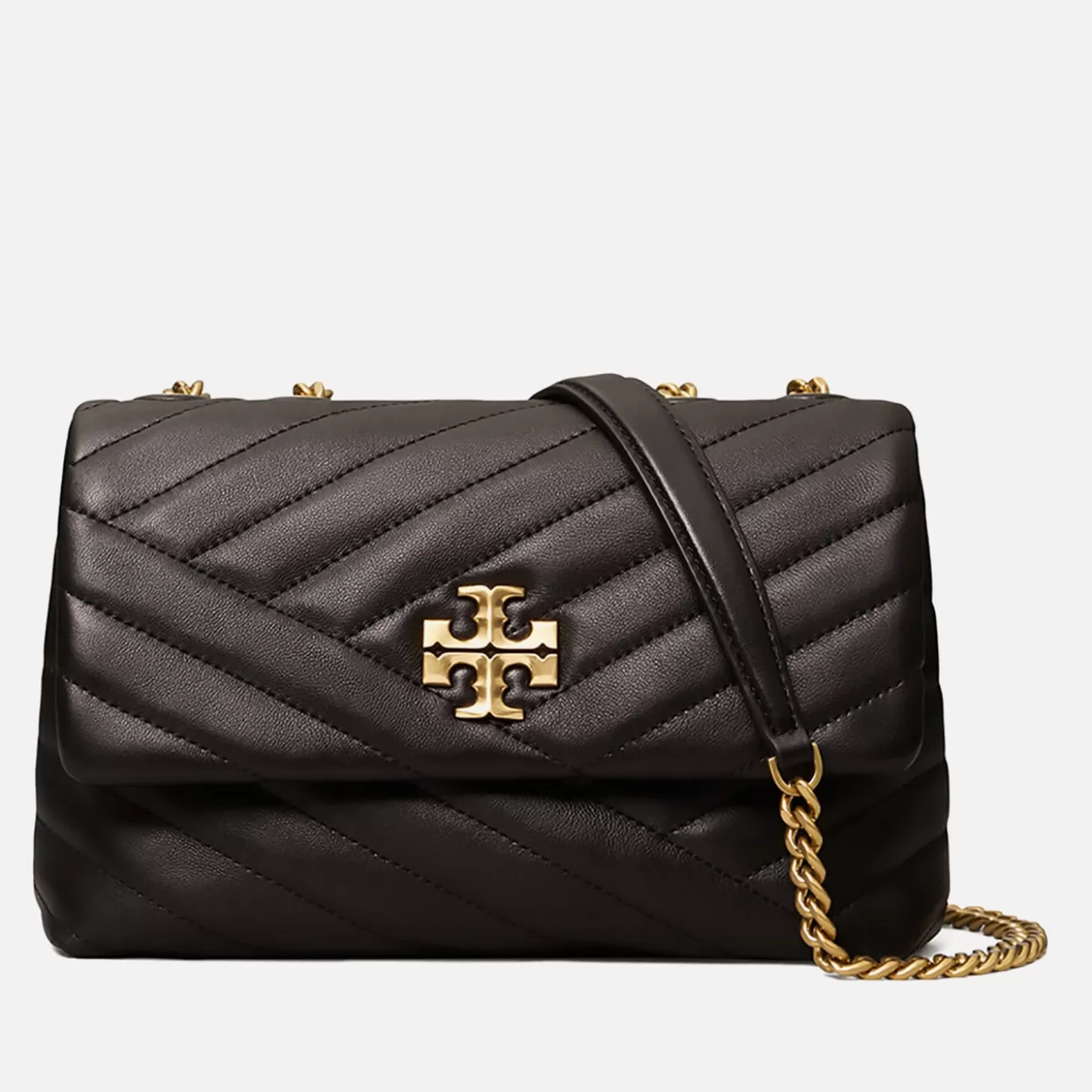 Women's Kira Chevron Small Covertible Shoulder Bag - Black*Tory Burch Flash Sale