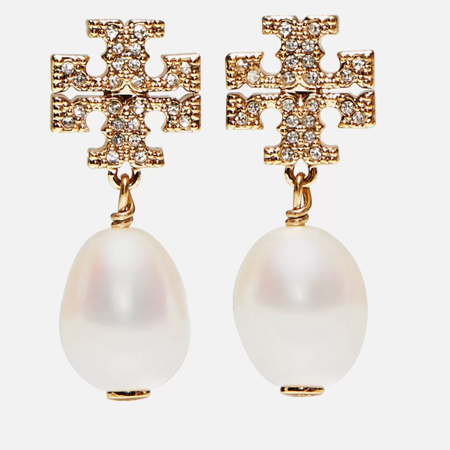 Women's Kira Pave Pearl Drop Earrings - Tory Gold/Pearl*Tory Burch Fashion