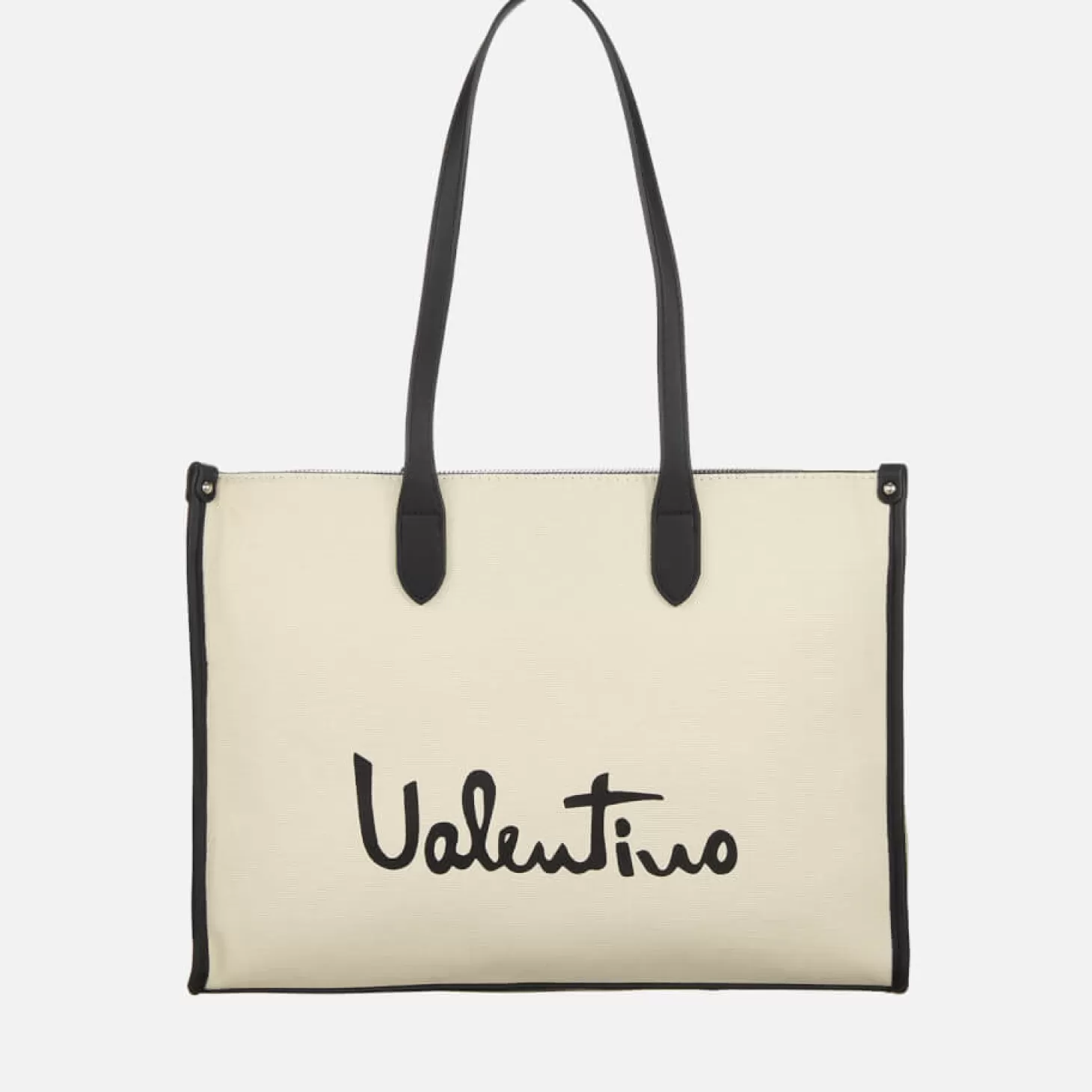 Valentino Vacation Canvas And Faux Leather Shopping Bag*Valentino Bags Store