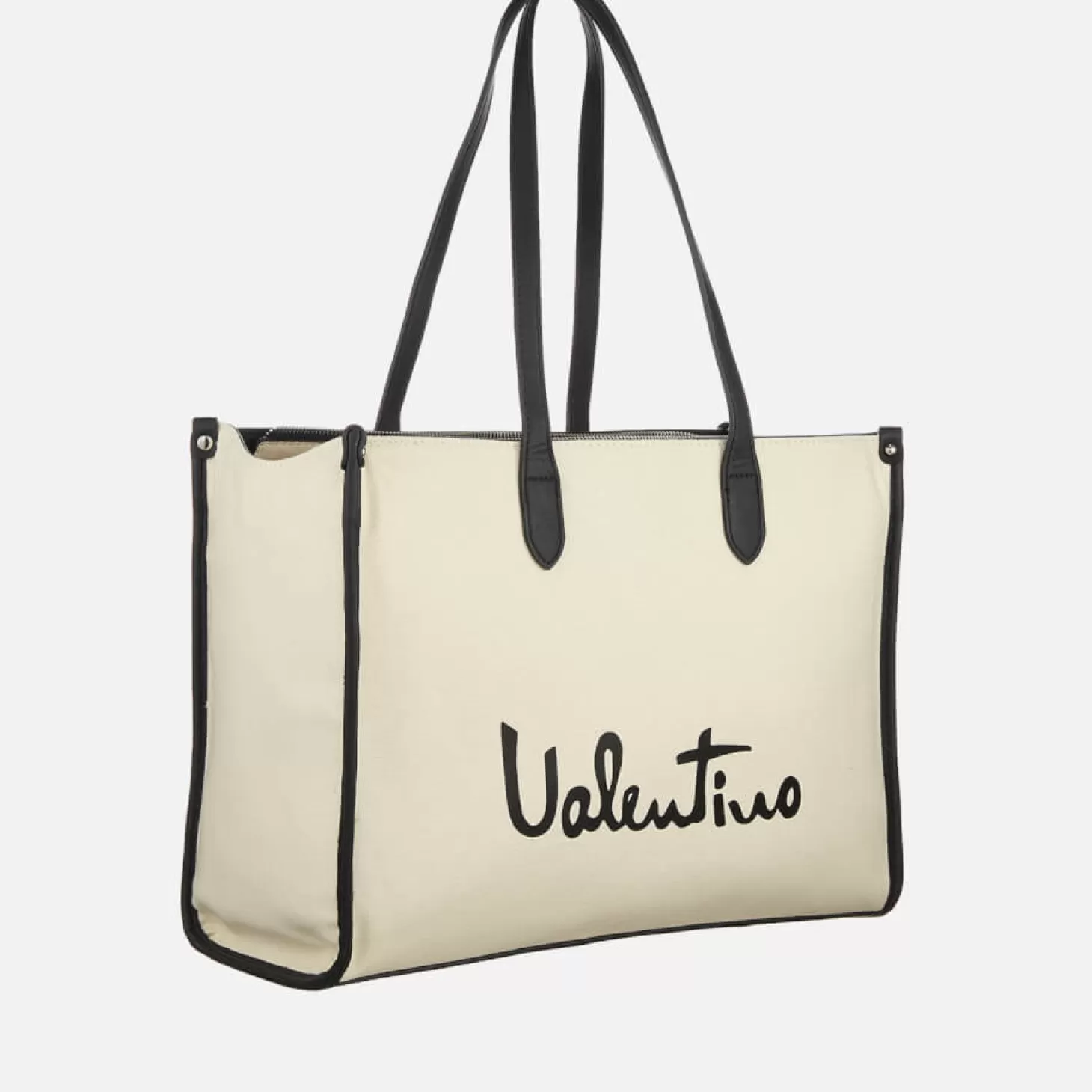 Valentino Vacation Canvas And Faux Leather Shopping Bag*Valentino Bags Store