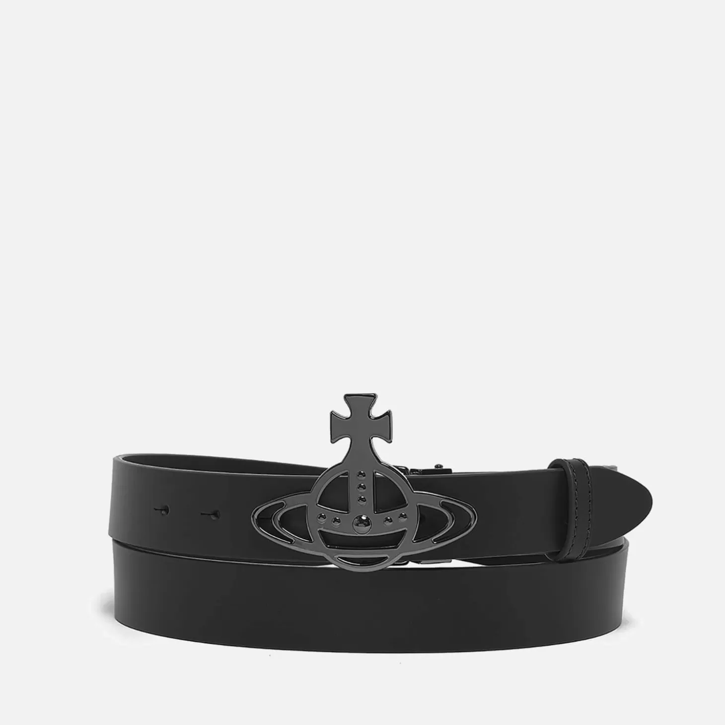 Line Orb Logo-Embellishment Leather Belt*Vivienne Westwood Discount